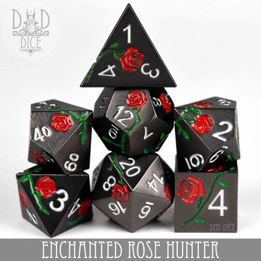 Enchanted Rose: Hunter - Metal Dice Set (Online Order Only)