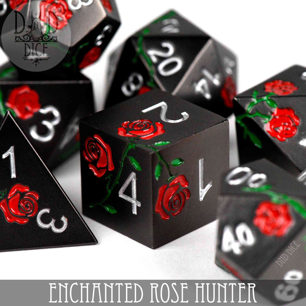 Enchanted Rose: Hunter - Metal Dice Set (Online Order Only)