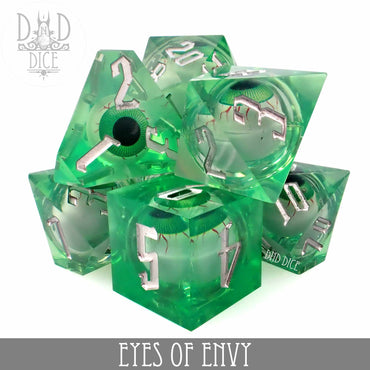 Eyes of Envy Liquid Core Dice Set (Online Order Only)
