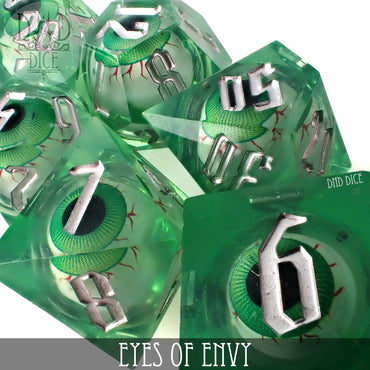 Eyes of Envy Liquid Core Dice Set (Online Order Only)