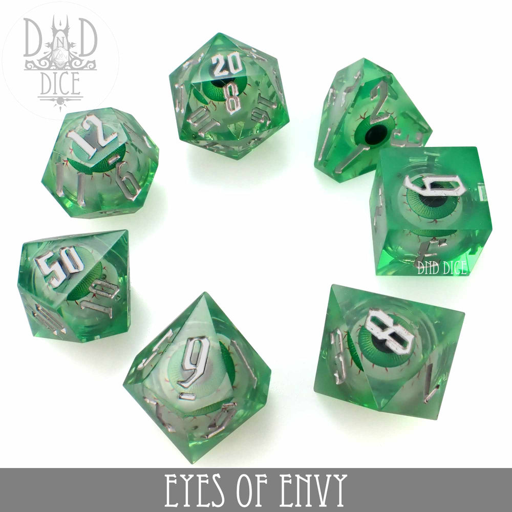 Eyes of Envy Liquid Core Dice Set (Online Order Only)