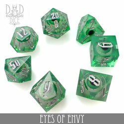 Eyes of Envy Liquid Core Dice Set (Online Order Only)