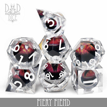 Fiery Fiend Liquid Core Dice Set (Online Order Only)