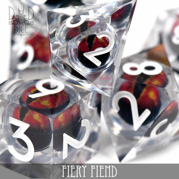 Fiery Fiend Liquid Core Dice Set (Online Order Only)
