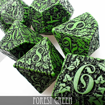 Forest Jungle Green Dice Set (Online Order Only)