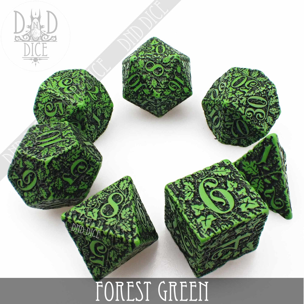 Forest Jungle Green Dice Set (Online Order Only)