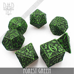 Forest Jungle Green Dice Set (Online Order Only)