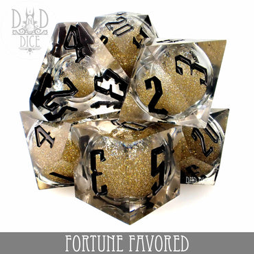 Fortune Favored Liquid Core Dice Set (Online Order Only)