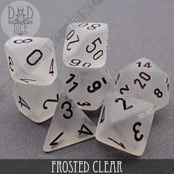 Frosted Clear Dice Set (Online Order Only)