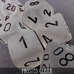 Frosted Clear Dice Set (Online Order Only)