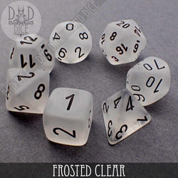 Frosted Clear Dice Set (Online Order Only)
