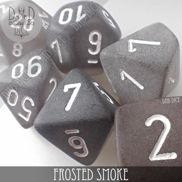 Frosted Smoke Dice Set (Online Order Only)