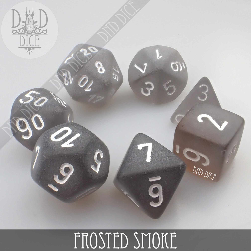 Frosted Smoke Dice Set (Online Order Only)