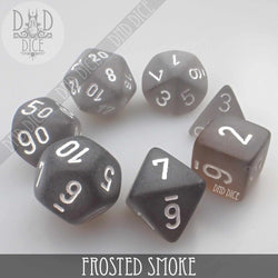 Frosted Smoke Dice Set (Online Order Only)