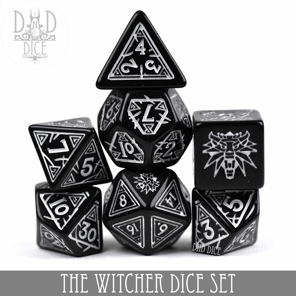 The Witcher Dice Set and Coin - Geralt (Online Order Only)