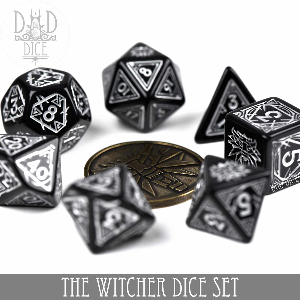 The Witcher Dice Set and Coin - Geralt (Online Order Only)