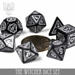 The Witcher Dice Set and Coin - Geralt (Online Order Only)