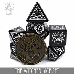 The Witcher Dice Set and Coin - Geralt (Online Order Only)