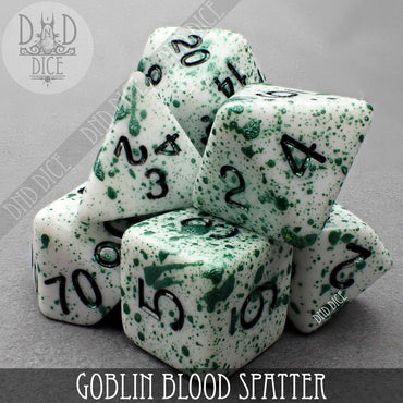 Goblin Blood Spatter Dice Set (Online Order Only)
