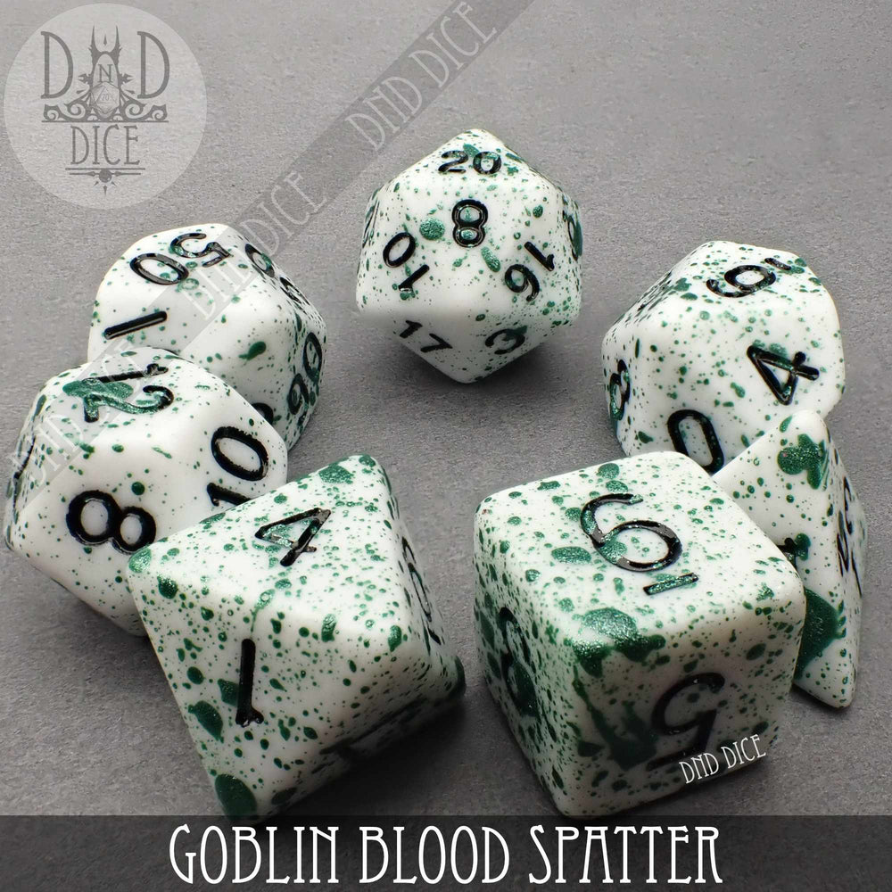Goblin Blood Spatter Dice Set (Online Order Only)