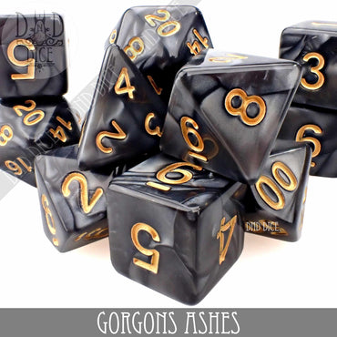 Gorgons Ashes 7 or 11 Dice Set (Online Order Only)