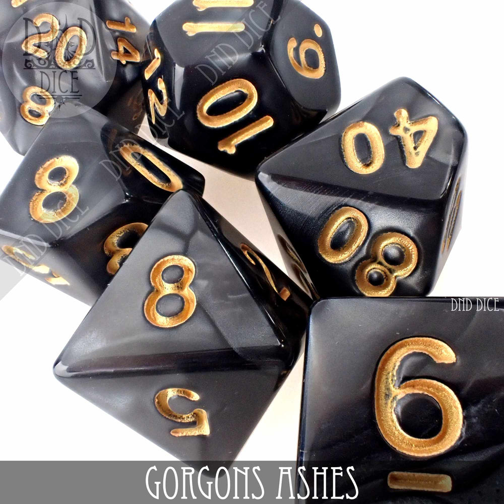 Gorgons Ashes 7 or 11 Dice Set (Online Order Only)