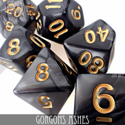 Gorgons Ashes 7 or 11 Dice Set (Online Order Only)