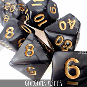 Gorgons Ashes 7 or 11 Dice Set (Online Order Only)