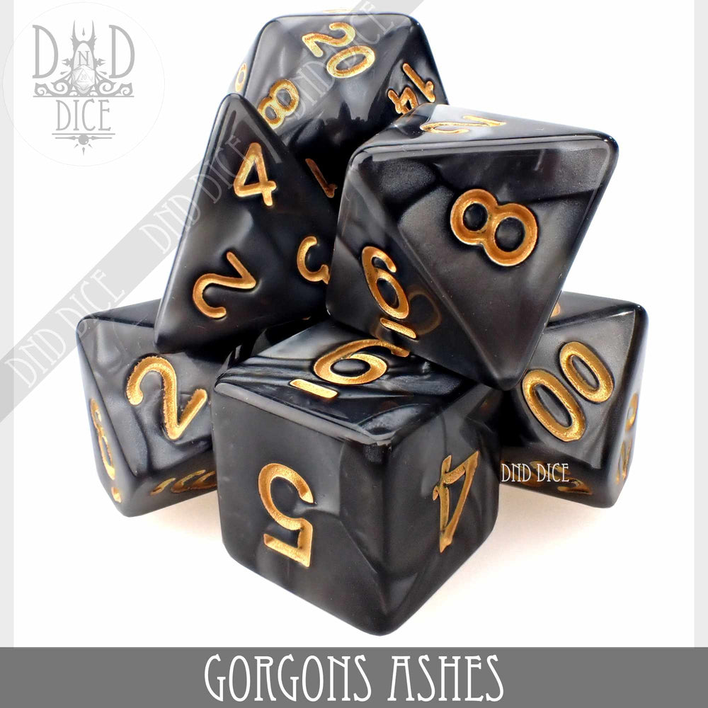 Gorgons Ashes 7 or 11 Dice Set (Online Order Only)
