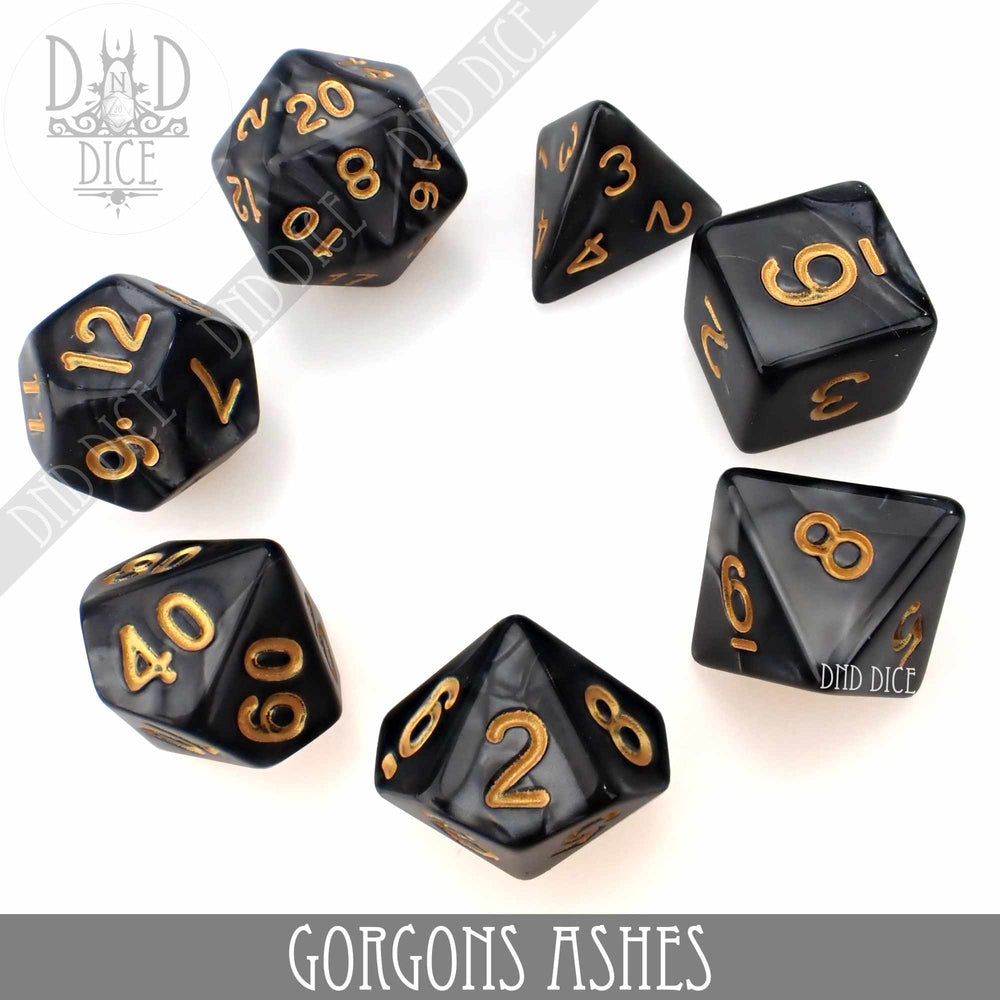 Gorgons Ashes 7 or 11 Dice Set (Online Order Only)
