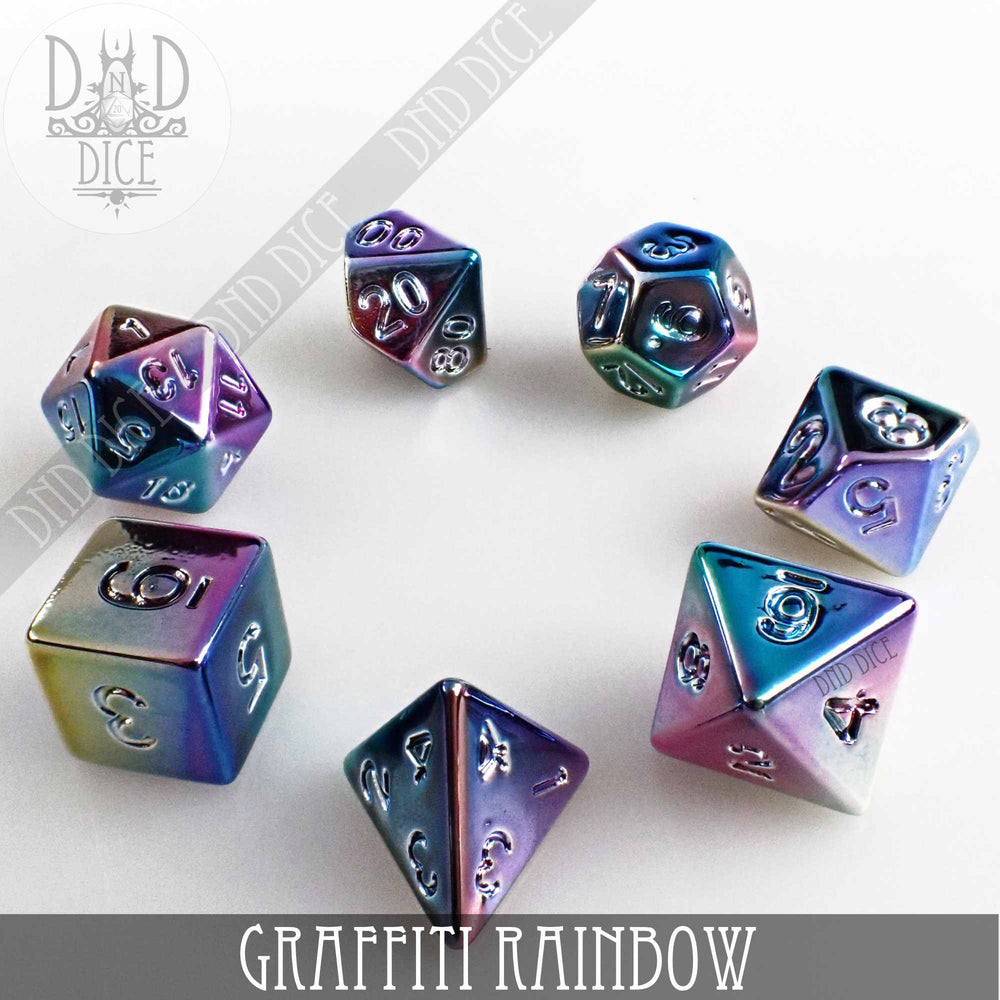 Graffiti Rainbow Dice Set (Online Order Only)