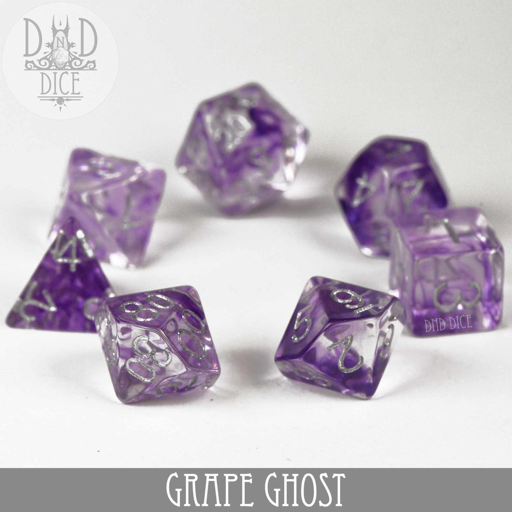 Grape Ghost Dice Set (Online Order Only)