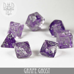 Grape Ghost Dice Set (Online Order Only)
