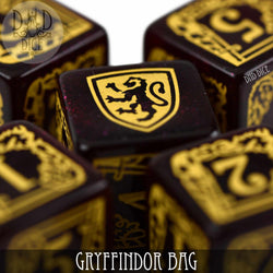 Harry Potter - Gryffindor Dice Bag & 5D6 (Online Order Only)