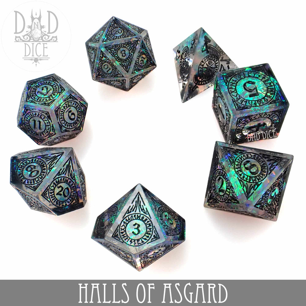 Halls of Asgard Handmade Dice Set (Online Order Only)