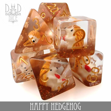 Happy Hedgehog Dice Set (Online Order Only)
