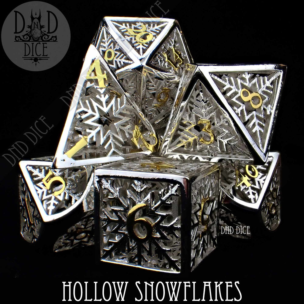 Snowflakes Metal Dice Set (Gift Box) (Online Order Only)