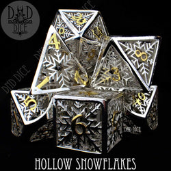 Snowflakes Metal Dice Set (Gift Box) (Online Order Only)