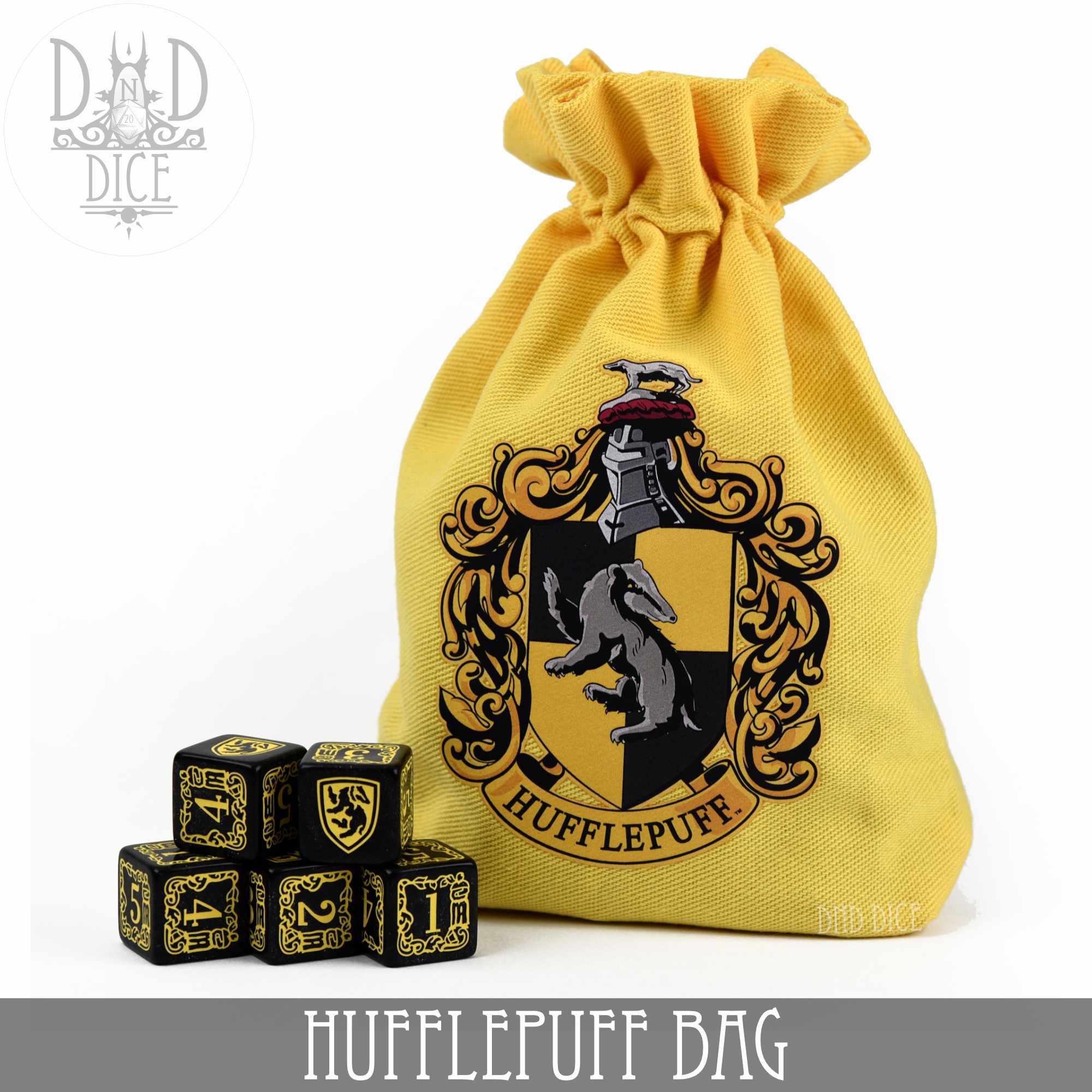 Harry Potter - Hufflepuff Dice Bag & 5D6 (Online Order Only)