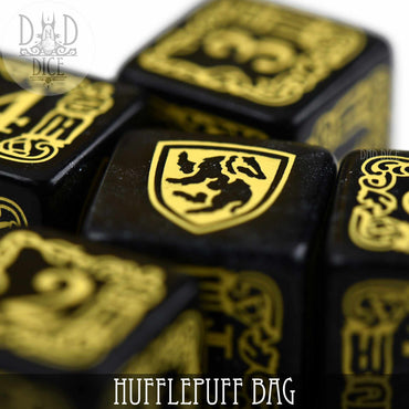 Harry Potter - Hufflepuff Dice Bag & 5D6 (Online Order Only)