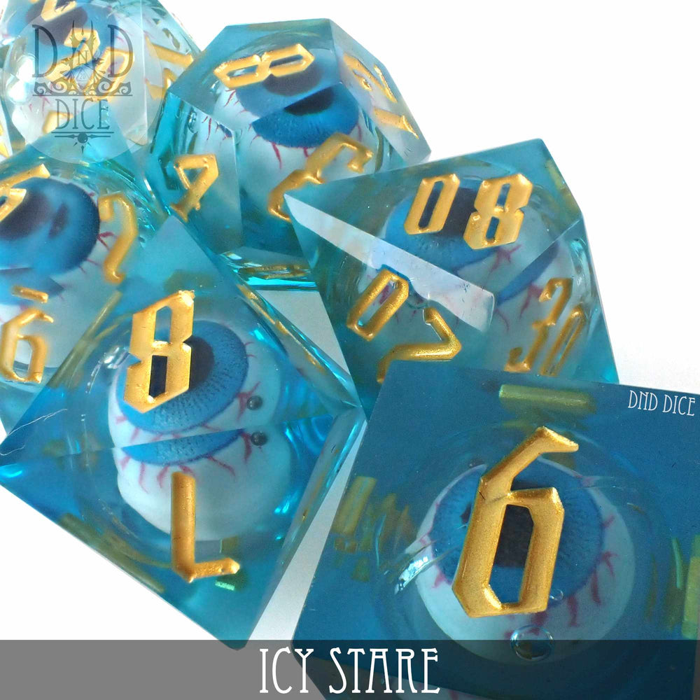 Icy Stare Liquid Core Dice Set (Online Order Only)