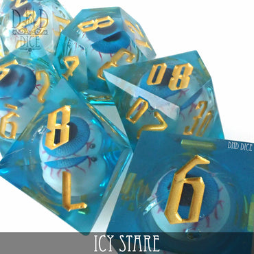 Icy Stare Liquid Core Dice Set (Online Order Only)