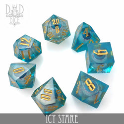 Icy Stare Liquid Core Dice Set (Online Order Only)