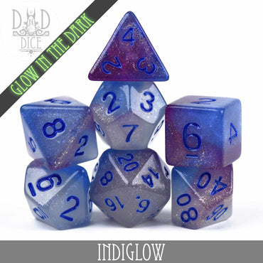 Indiglow Glow in the Dark Dice Set (Online Order Only)