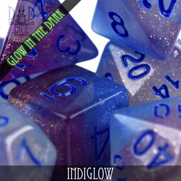 Indiglow Glow in the Dark Dice Set (Online Order Only)