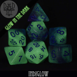 Indiglow Glow in the Dark Dice Set (Online Order Only)