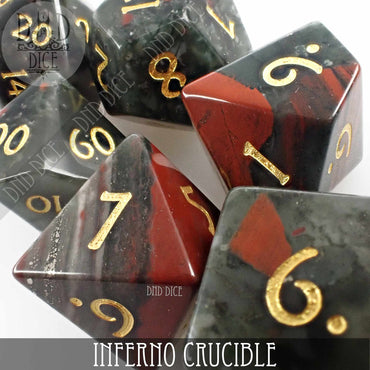 Inferno Crucible Bloodstone Dice Set (Gift Box) (Online Order Only)