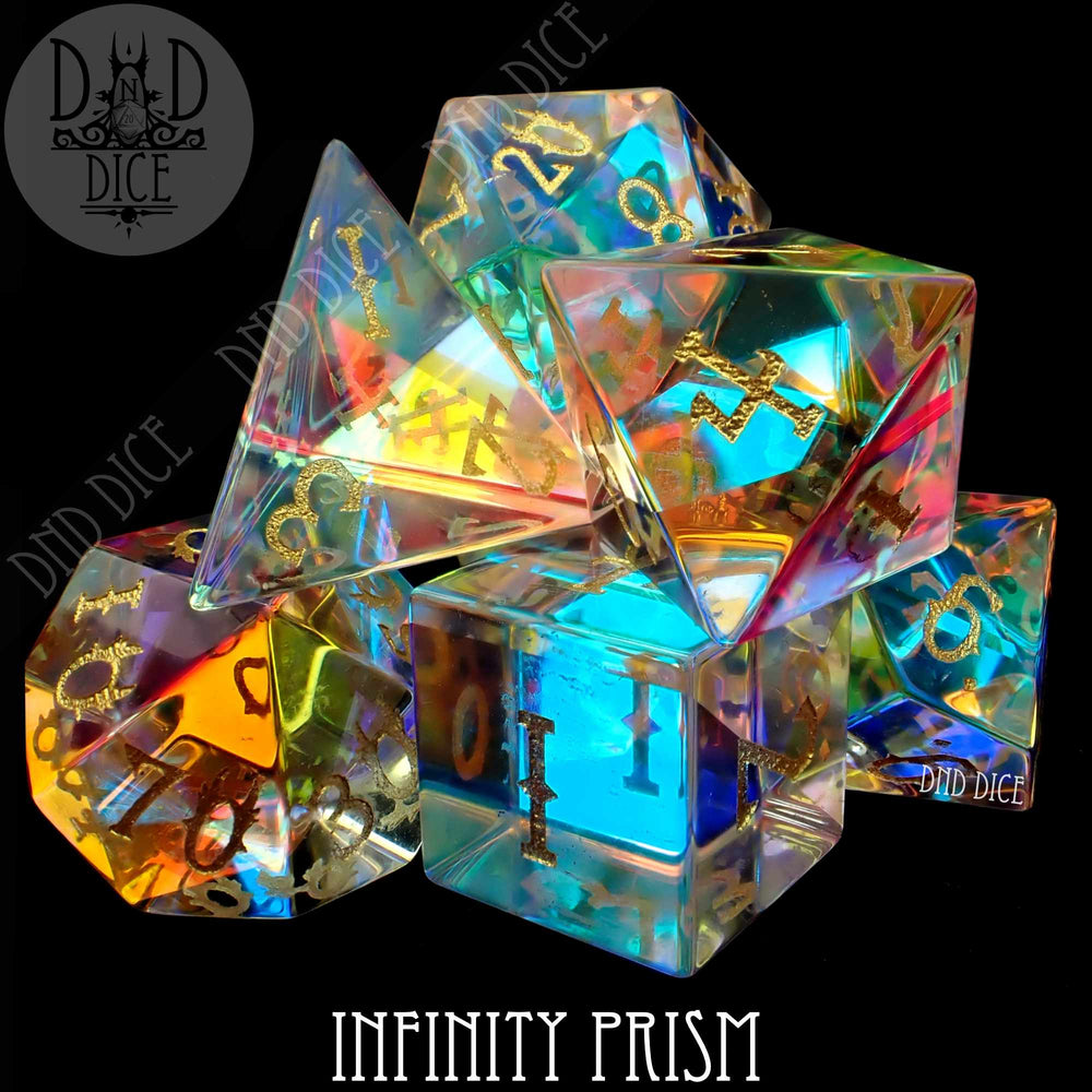 Infinity Prism 7 Glass Dice Set (Gift Box) (Online Order Only)