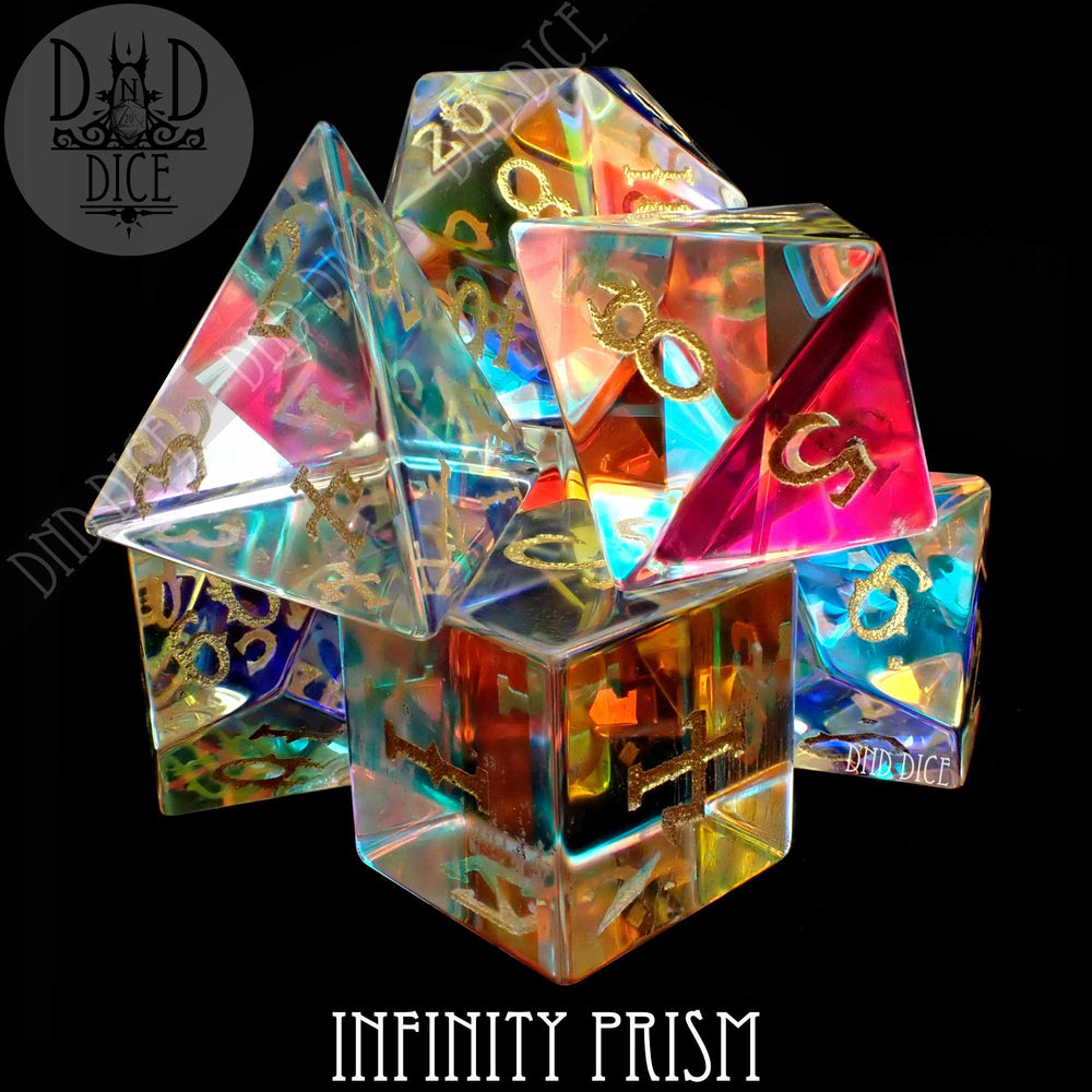 Infinity Prism 7 Glass Dice Set (Gift Box) (Online Order Only)