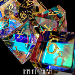 Infinity Prism 7 Glass Dice Set (Gift Box) (Online Order Only)